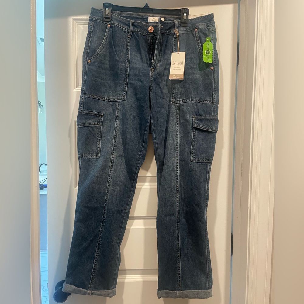 Natural Reflections Blue Straight Leg Jeans